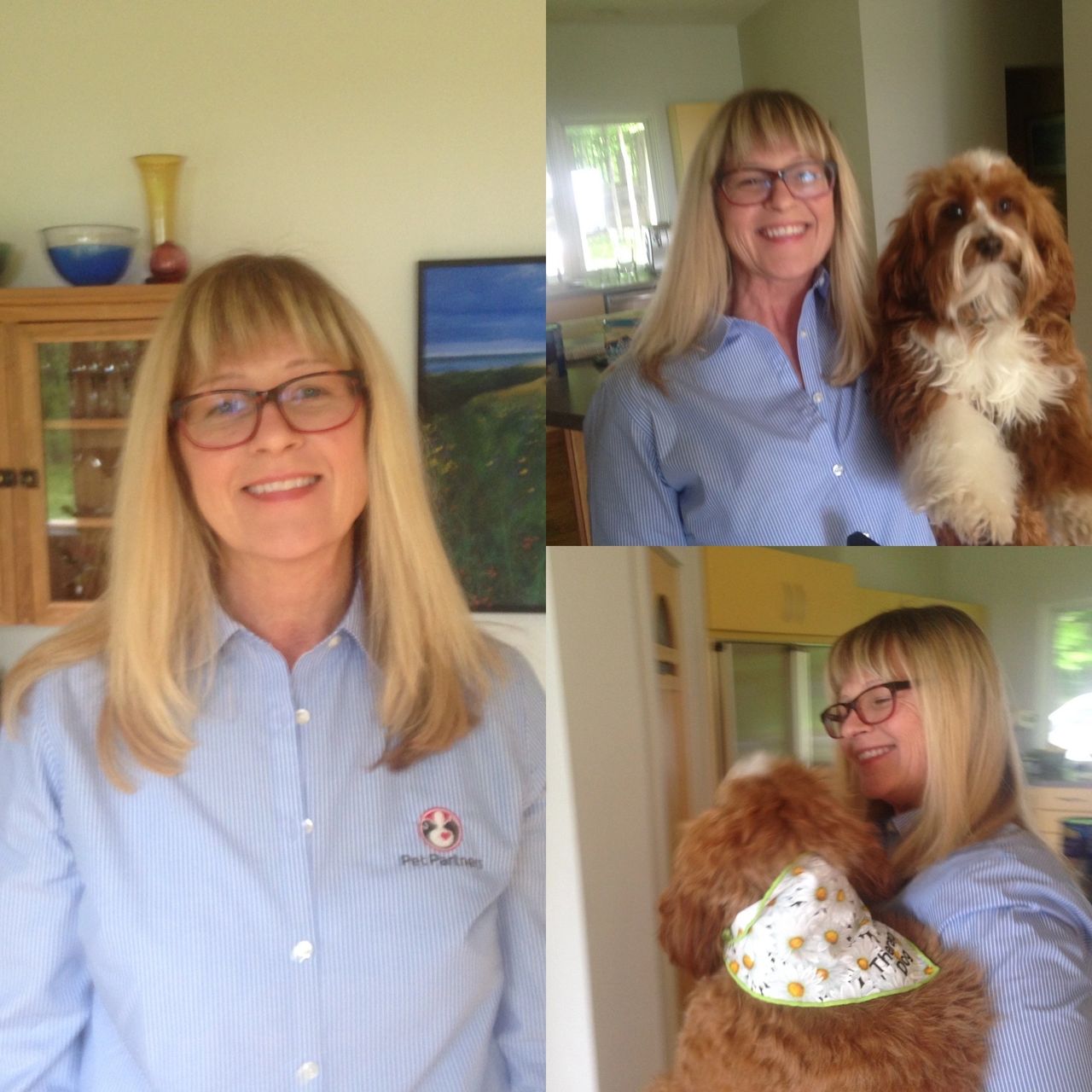 First day of our dog therapy job at Munson oncology floor